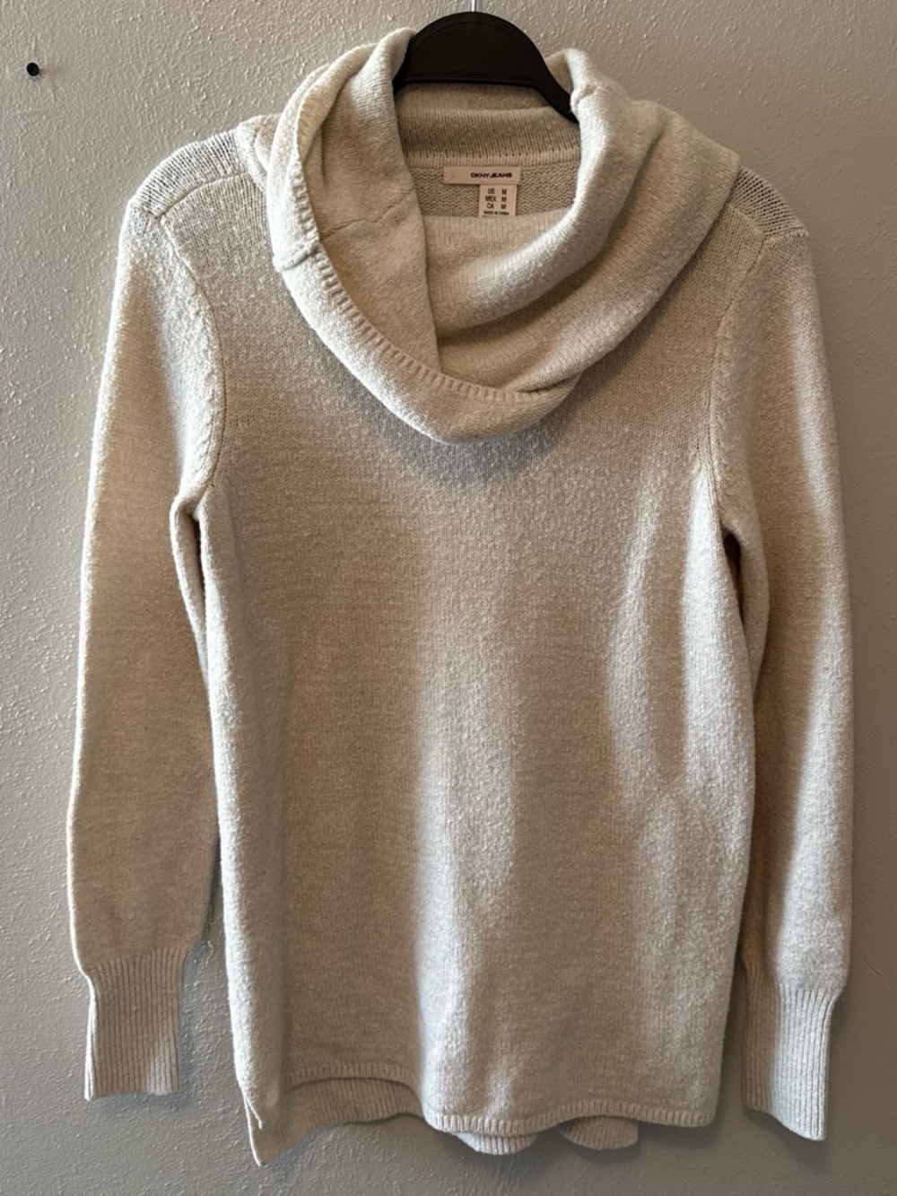 DKNY Soft Cream Cowl Neck Sweater